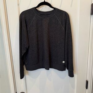 Vuori Halo Crew in Dark Gray Heather